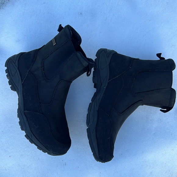 B & B Softmock Men’s Winter Boots Size 11 Black Slip On Thinsulate - Picture 4 of 8